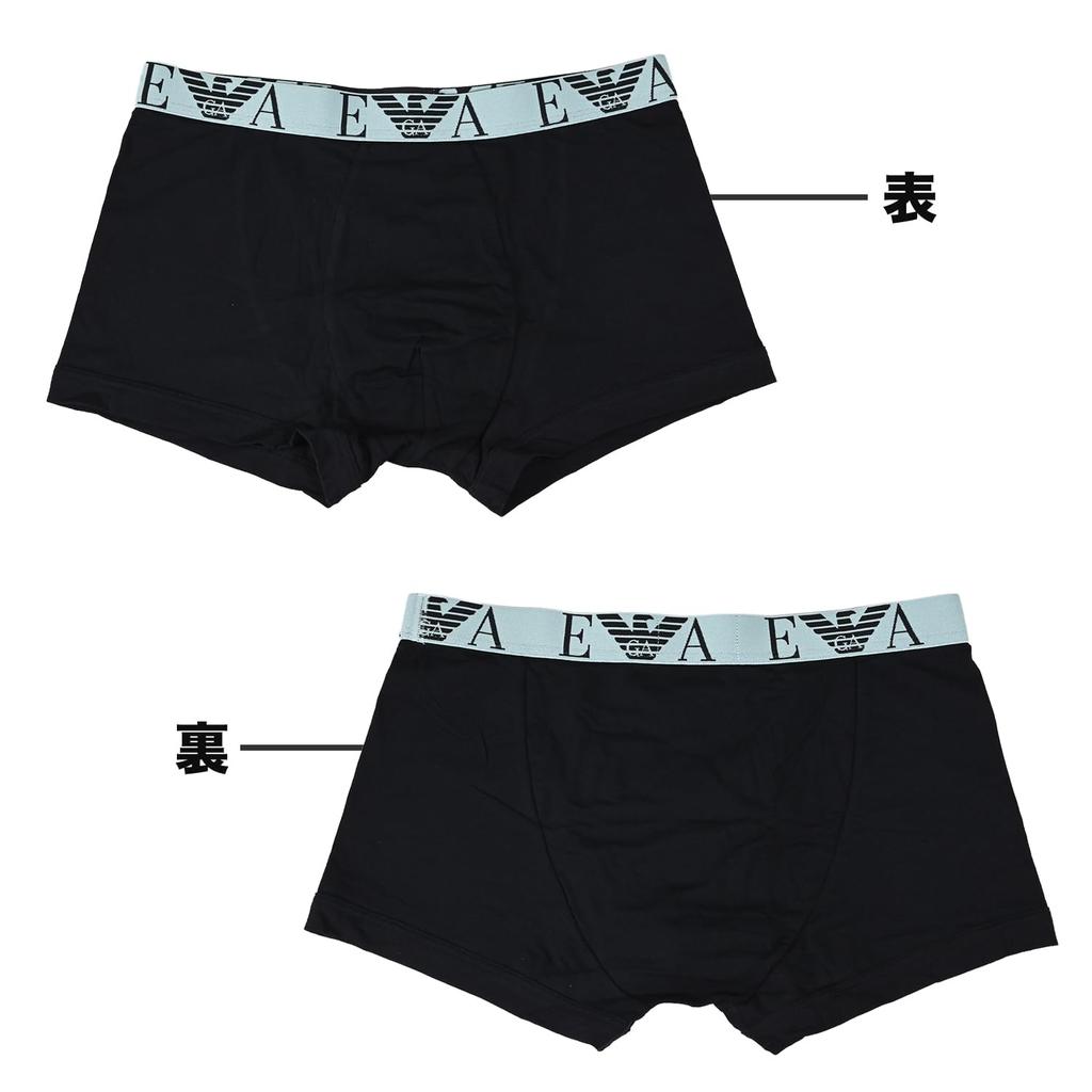 Emporio Armani Men's Boxer Briefs, Plain with Monogram Logo, 3-pack, XL Size, Available In Black, Orange, Green, and Pink. (EM000259 AF20668 MC061 XL)