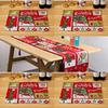 New Christmas Home Decoration Christmas Table Flag Placemat Set Santa Tablecloth Plus Insulated Placemat
