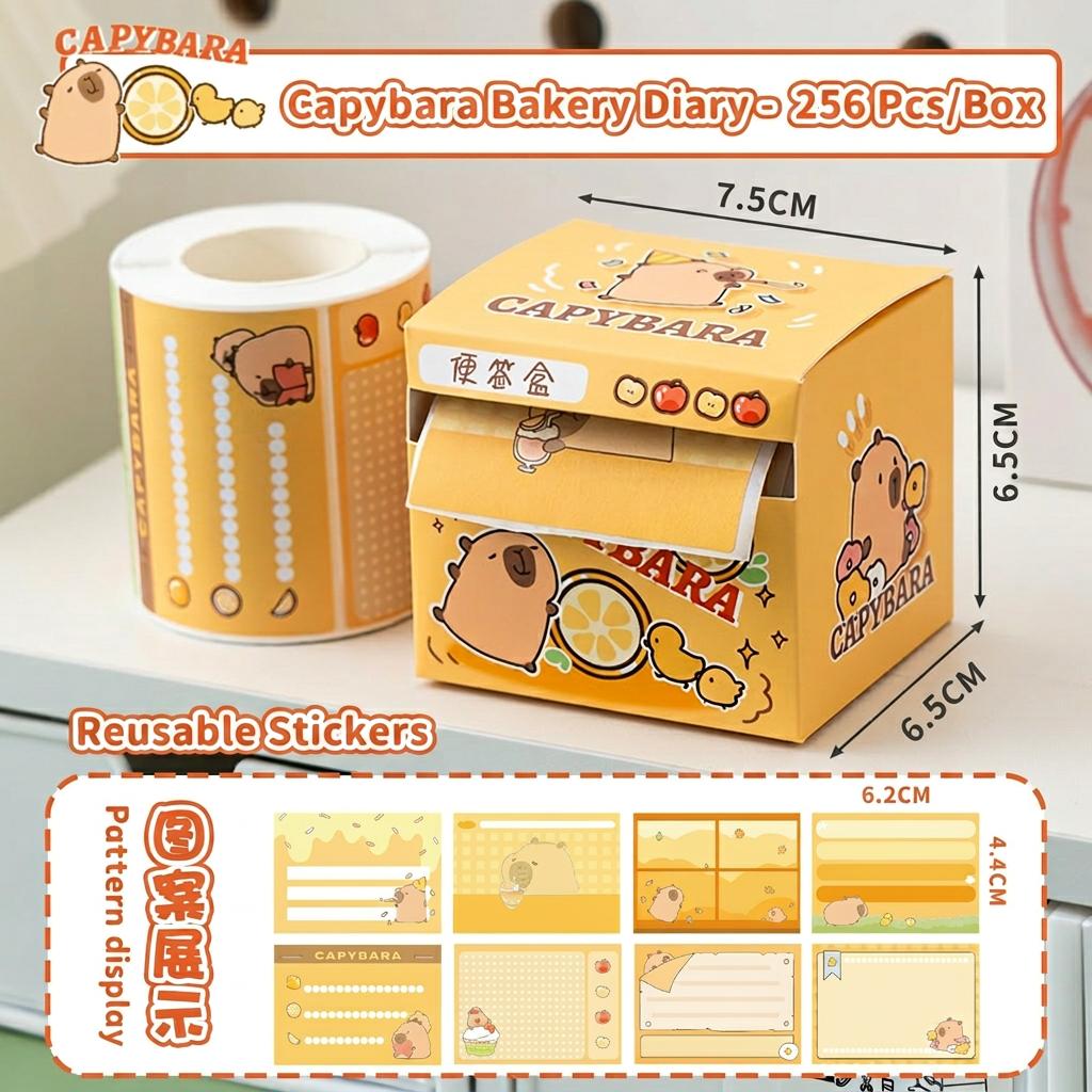 Cartoon Memo Pad Cute Cute Note Pad Reusable Sticky Notes Removable Sticky Notes Box For Marking Office Study Stationery Gifts