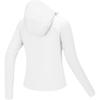 Skechers Cool Dry UV Protection Lightweight Slim Fit Hooded Sports Jacket Women Jackets Bright-White P225W123-0019
