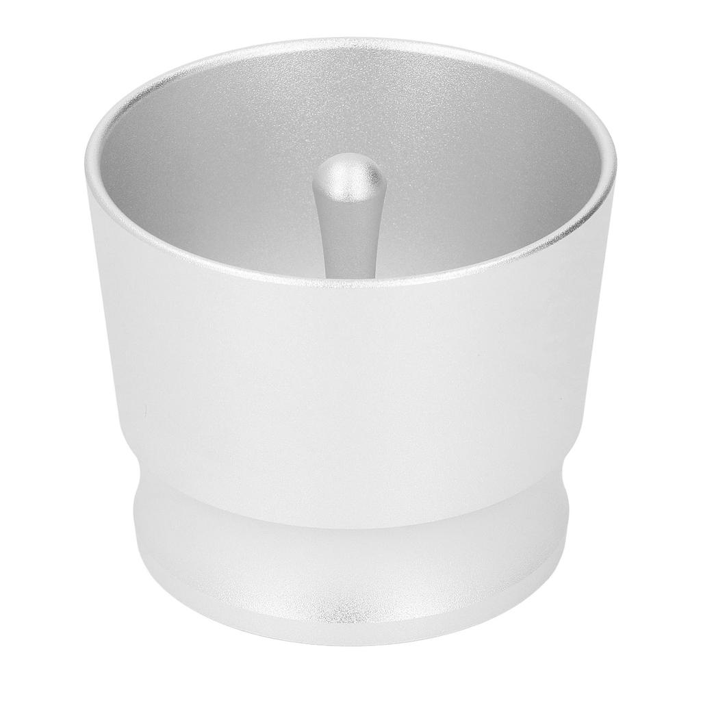 Kaffeepulver-Picker Aluminiumlegierung Ergonomischer Kaffeepulver-Auffänger für 51mm 53mm 58mm Siebträger Silber