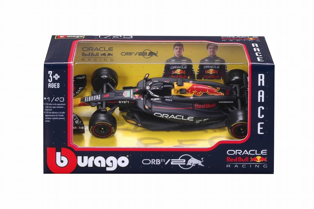 Burago Oracle Red Bull Racing RB20 2024 Verstappen with Driver Completed Product BUR38098V 1/43 No.1 M.