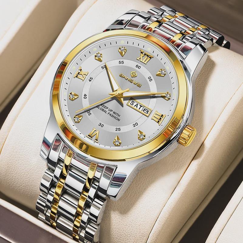 Simple Elegant Design Quartz Watch Diamond Watch For Women Creative Steel Waterproof Wristwatch