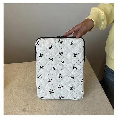 11 14 Inch Ins Chic Sweet Tablet Case for Xiaomi Huawei Ipad Korean Fashion Black Dot Bow PC Storage Bag Portable Laptop Bag