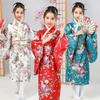 Japansk Baby Jente Kimono Barn Vintage Yukata Barn Jente Cospaly Kostyme Tradisjonell Kostyme Kvinnelig rollespill Opptreden