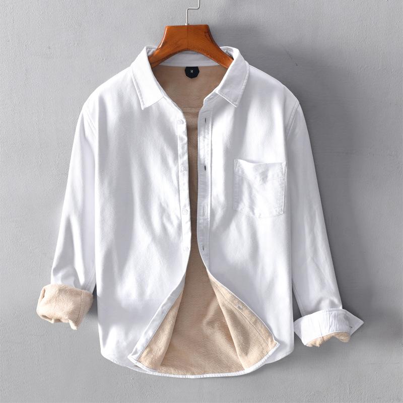 Buy Winter Warm Shirt Men Japanese Fashion Daily Casual Shirts