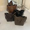 Women Large Capacity Vintage Soft PU Tote Bag with Hand Carry for Daily Commute