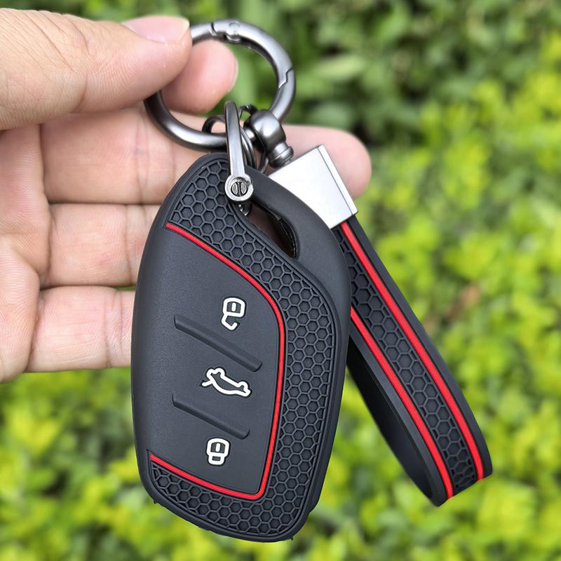 keychain for MG GT 2026 ZS ZX HS GT MG5 VE MG6 Silicone Car remote Key Case Cover fob key shell holder Keychain