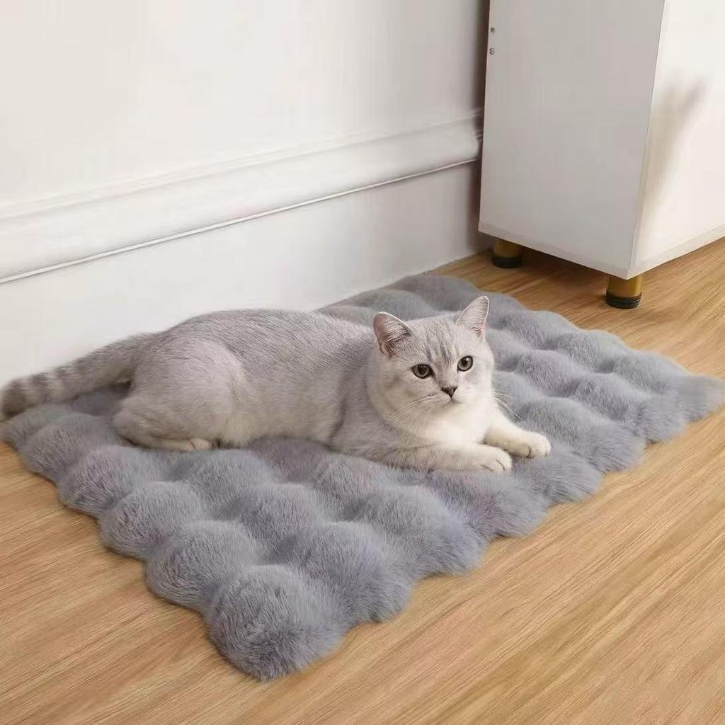 Cozy Plush Cat & Dog Nest: Thickened Autumn/Winter Mat for Warm Sleeping