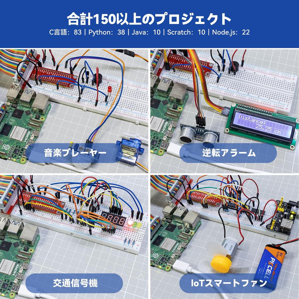 SunFounder Starter Electronic Work Kit for Raspberry Raspberry Pi Online Japanese Manual Pages Detailed Textbook and Abundant Compatible with