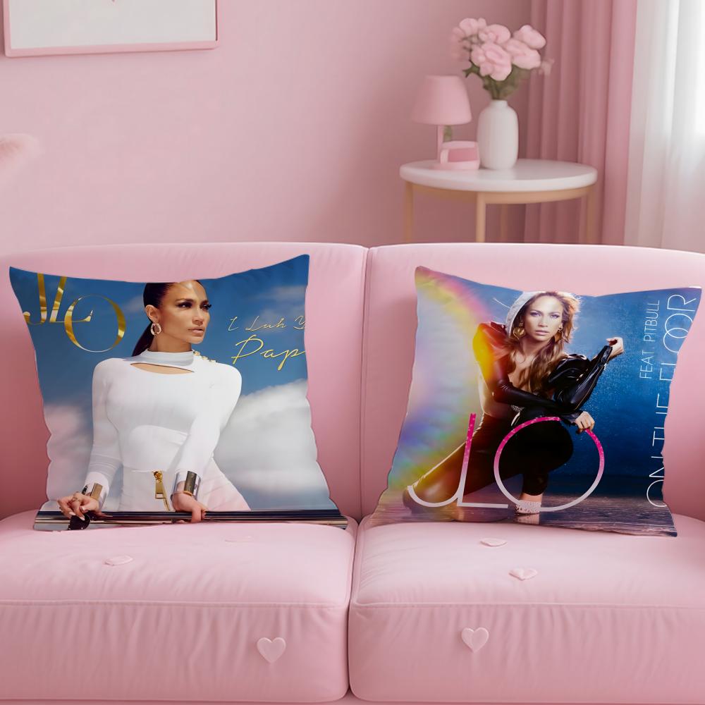Jennifer L-Lopez Singer Cushion Cover Comfortable Reversible Pillow Cover Ideal For Car Sofa Bedroom & Beyond
