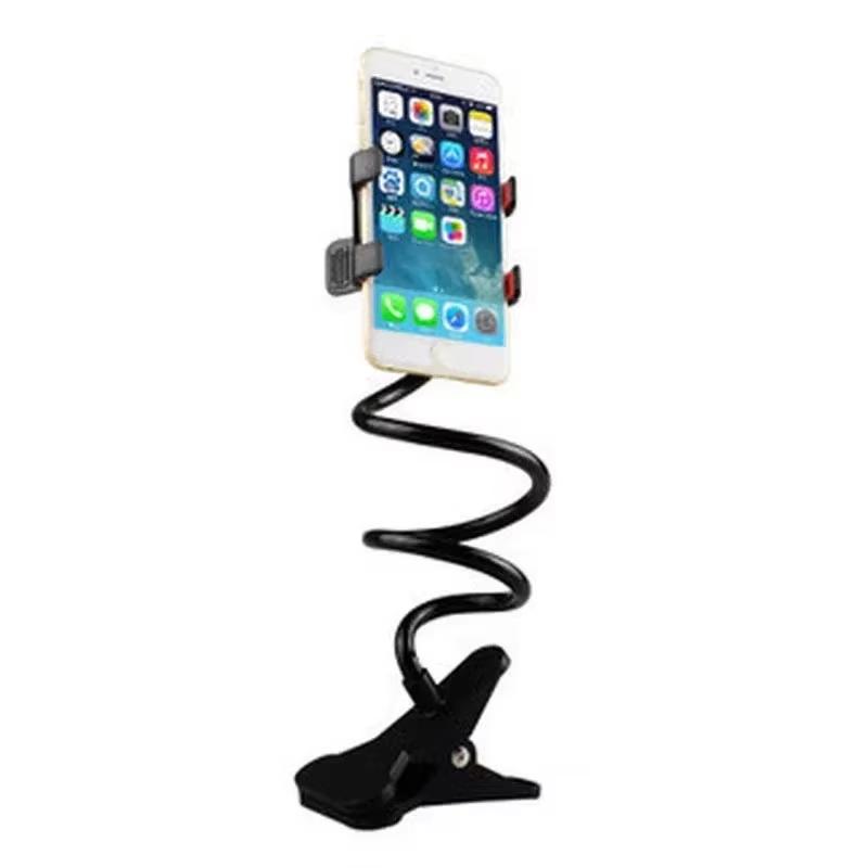 Portable 70cm 360 Clip Mobile Phone Holder Stand Flexible Lazy Bed Desktop Bracket Flat Bracket for iPhone Samsung Stand Base