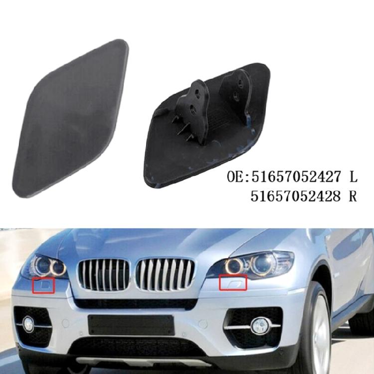 Front Bumpers HeadLight Lamp Washer CylinderSpray Nozzle Jet Caps Cover for E70