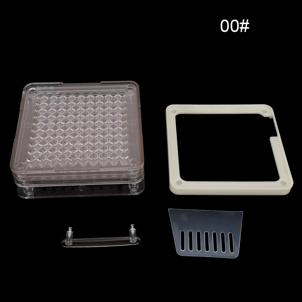 100 Holes Acrylic Capsule Filler Manual Capsule Powder Filling Machine Board  Tool for Size 00#