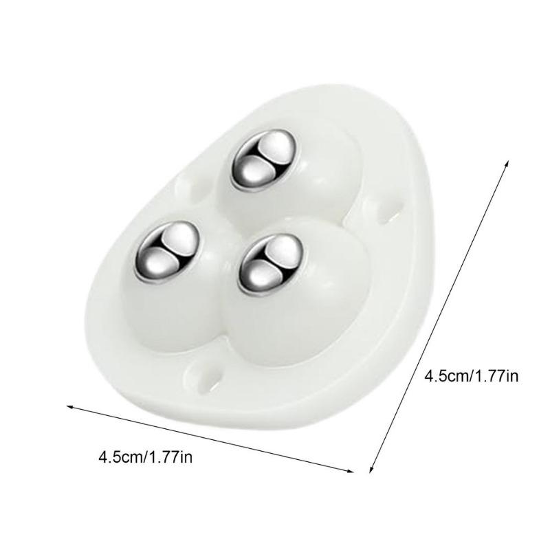 Self Adhesive Universal Wheel Stainless Steel Beads 360 Rotating Pulley Wheels For Bedside Cupboard Furniture Mover Tools