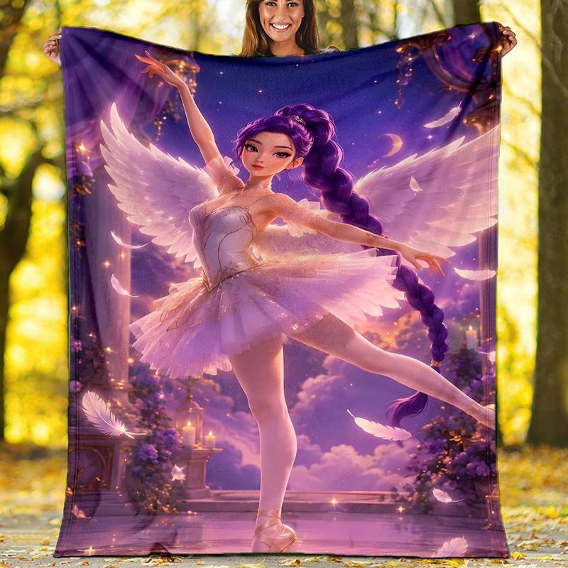 Demon Hunter printed throw blanket—soft,warm;versatile blanket for all seasons—perfect as &air-conditioning throw,nap blanket