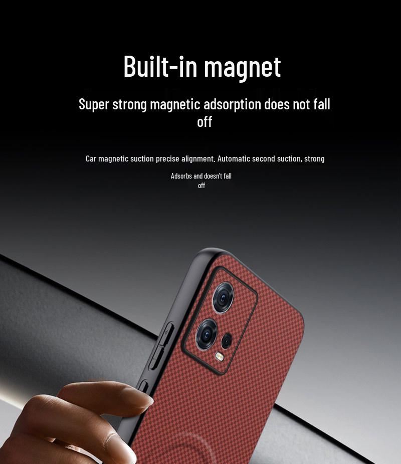 Motorola S30 Pro Full-Cover Protective Phone Case with Magnetic Buckle and Mark Texture