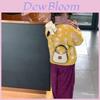 Elegante Borsa a Spalla Mini con Stampa Leopardo per Bambini con Trendy Design a Quadri