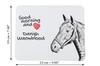 Danish Warmblood - mouse pad with print, personalized pad with a horse, unique gadget for an office worker from the Art-Dog brand