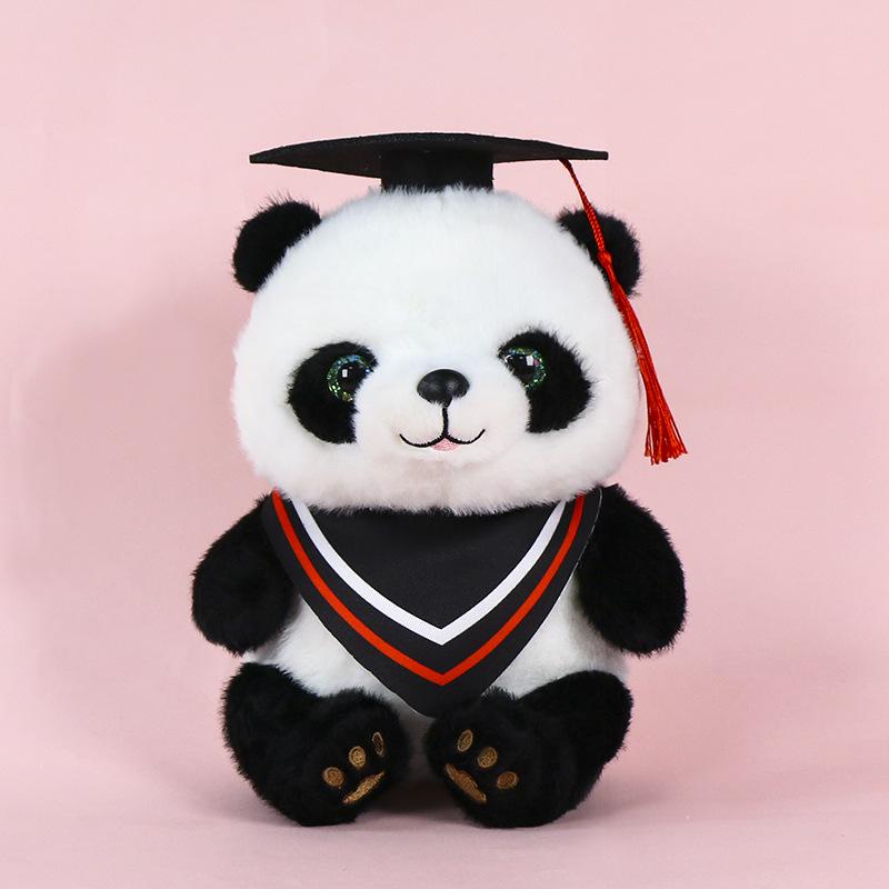 Graduation Panda Plush Toy - Customizable Doctor/Bachelor Uniform Gift