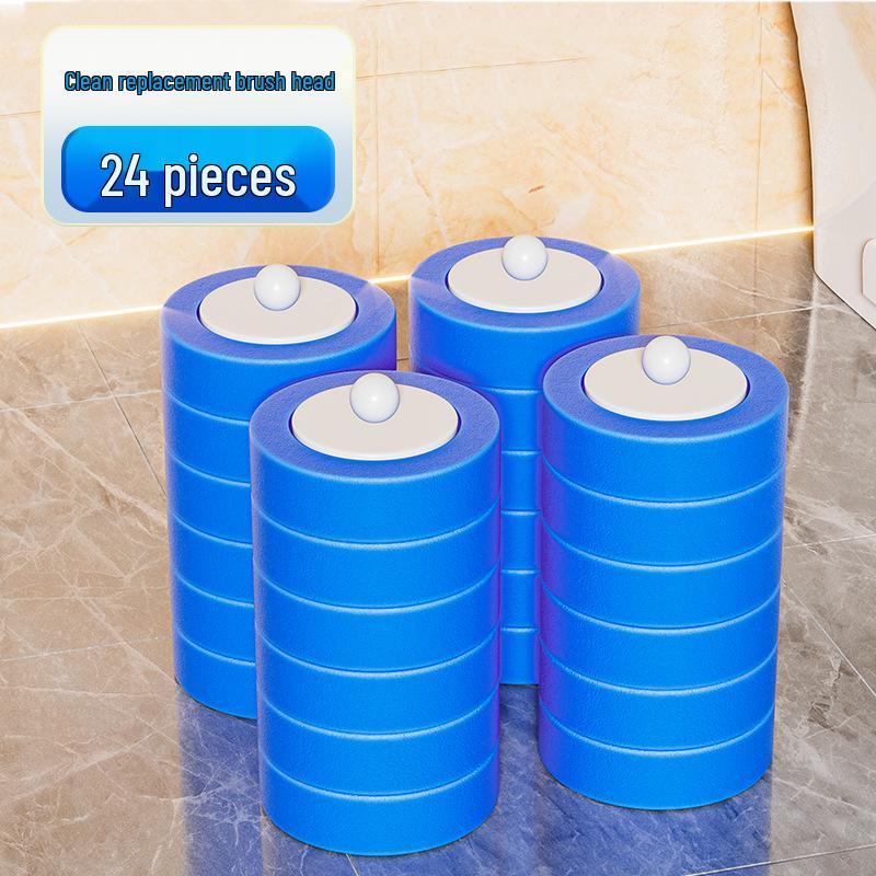 Wandmontiertes Toilettenbürsten-Set mit Einweg-Ersatzköpfen