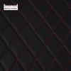 Diamond Pattern Embroidered Car Seat Cushion and Fabric Bag Set