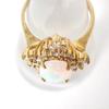 [Used] K14 Opal Diamond Ring / Size 14 / j55-50