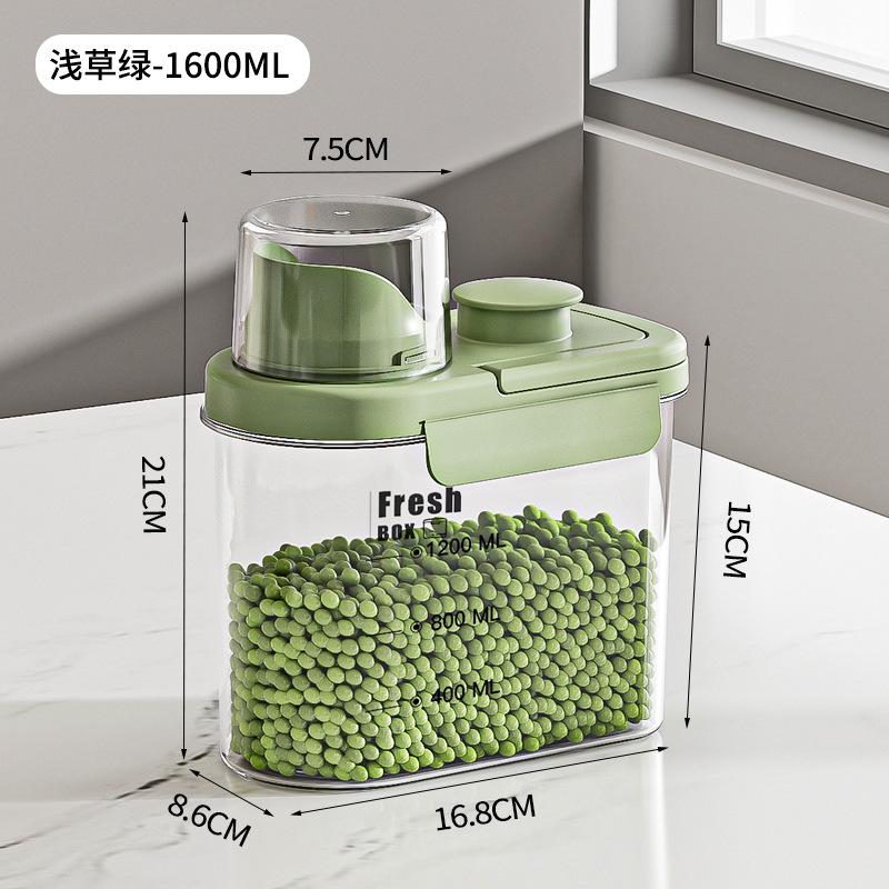 

Зерновые герметичные банки пластиковые контейнеры для хранения продуктов питания прозрачные влагостойкие ведра для риса диспенсер для хлопьев для кухонного органайзера