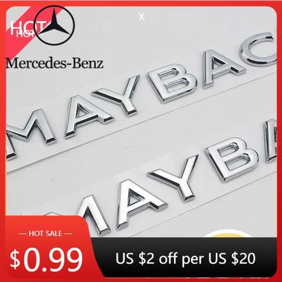 Car Sticker 2026 Hot For Benz MAYBACH Letter Logo Car Stickers for Mercedes-Benz MAYBACH S400L Rear Trunk Labeling Accessories R