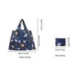 Large Eco-Friendly Shopping Bag, Foldable Waterproof Groceries Tote, Portable 210D Oxford Cloth Reusable Vest Bag
