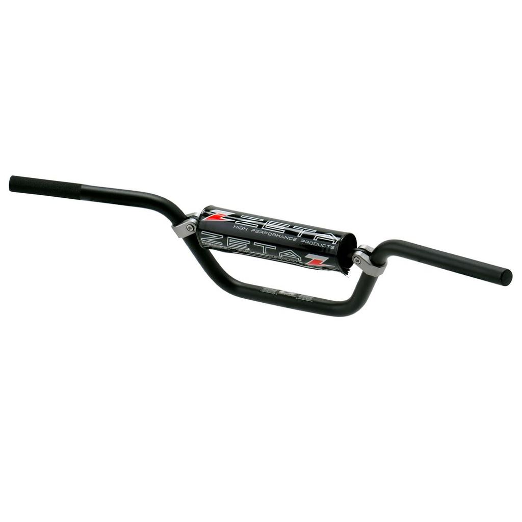 ZETA RACING CX Handlebar 4st Mini 125 Standard Diameter Universal 745mm 155mm 60mm Bar End Cap Included Black F4442 Model DIRTFREAK CRF125F'14-23,