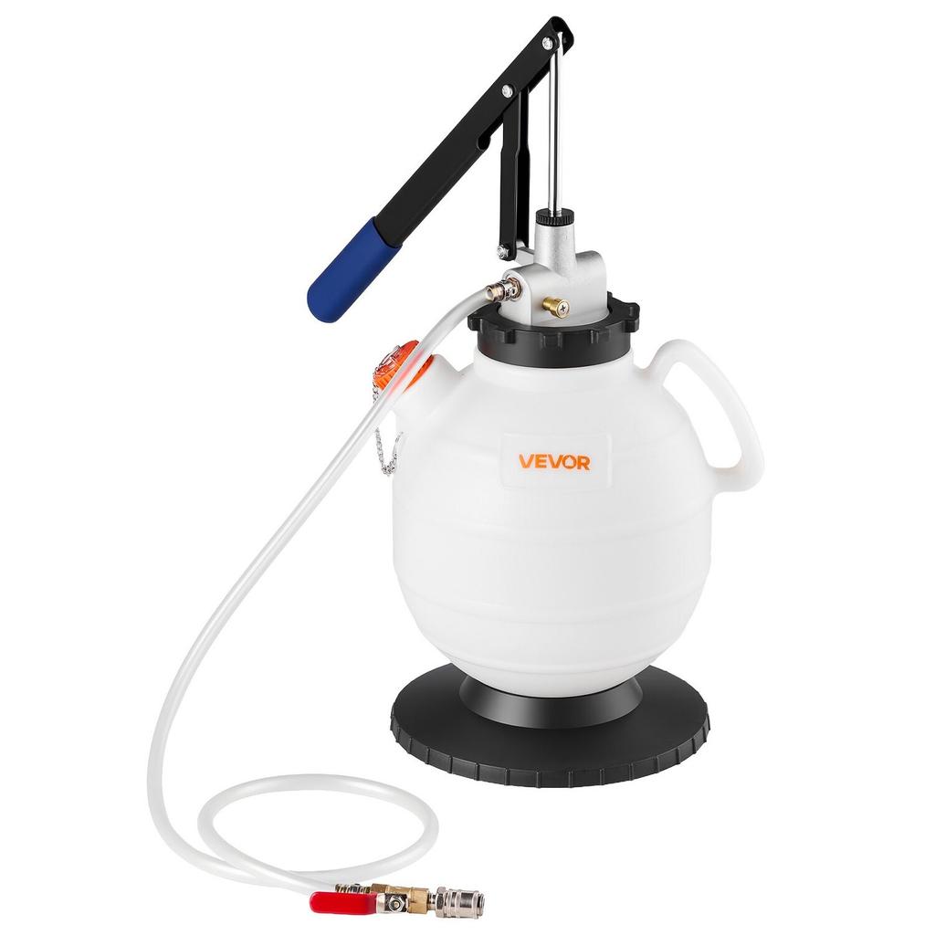 Transmission Fluid Pump, 7.5 L Capacity, Manual ATF Refill Kit Fluid Transfer Pump with 8 ATF Adapters & 120cm Outlet Horse, Oil Extractor Dispenser
