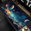 Starry Sky Planet Mouse Pad Colourful Stylish Design Large Non-Slip Computer Office Table Mats Keyboard Long Carpet Galaxy Rug