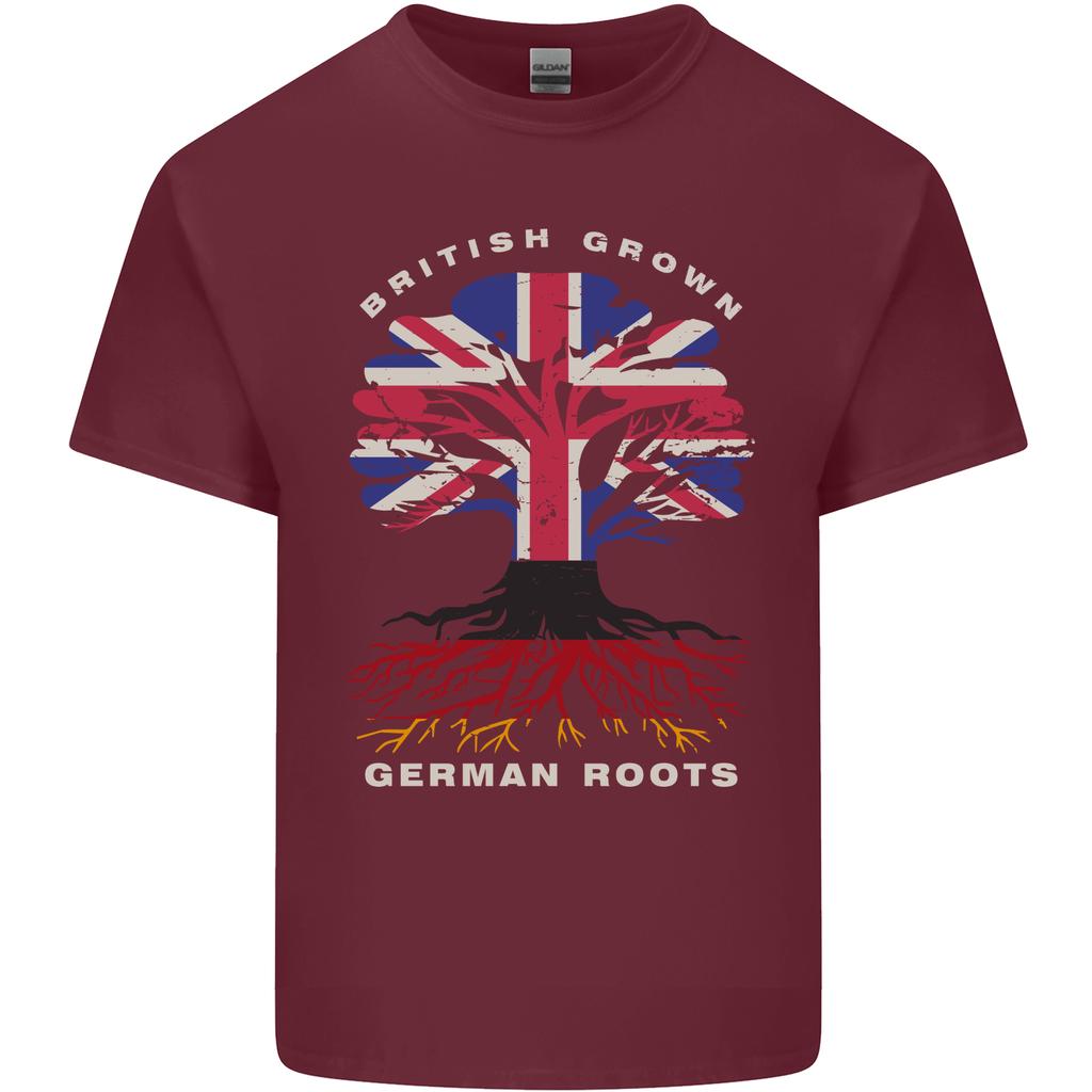 British Grown GerUnisex Roots GerUnisexy Flag Unisexs Light Cotton TShirt