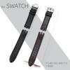 Genuine Leather for Swatch YTS401/402/409/713 YTB400 Pin/Folding Buckle Watchband Watch Strap Bracelet Watch Accessories 20mm