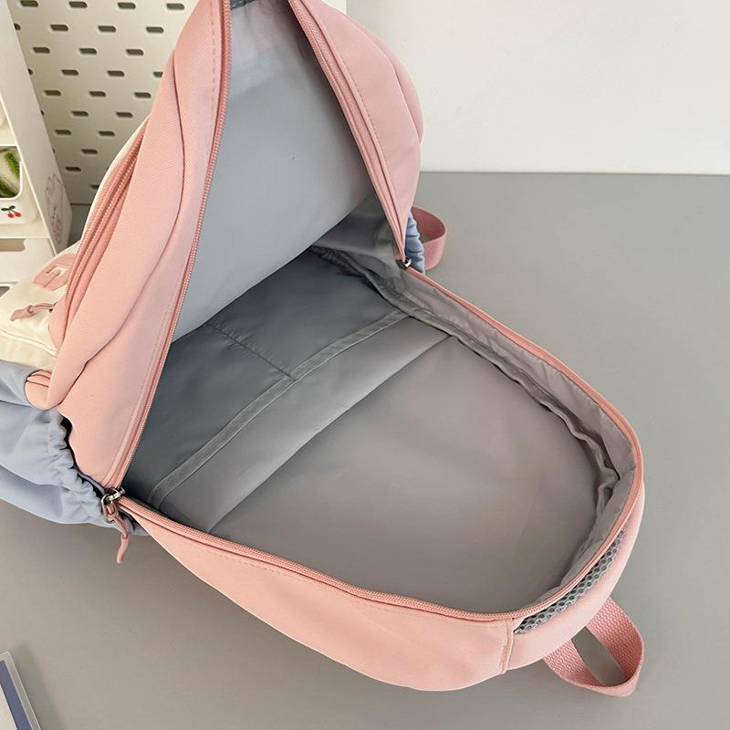 Children's Mini Contrasting Backpack Versatile College Student Small Bag Commuter Bag Women's Travel Small Backpack