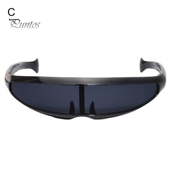 Colorful Sunglasses Novelty Futuristic Mirrored UV Protection Punk X-Men Men Personalized Narrow Sun Glasses for Women Outdoor Fashion