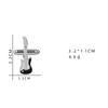 Funny Mens Guitar Shaped Enamel Cufflinks Musical Instrument Design Sleeve Button Music Fans Jewelry Silver Tone