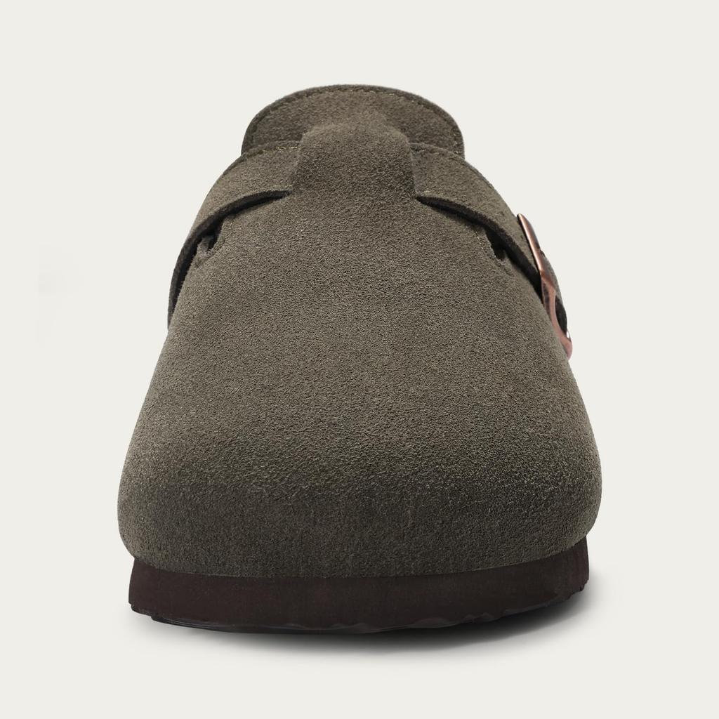 Fashion Shevalues Winter Classic Women's Mules Fur Lined Cozy Female Clogs Slides Cork Footbed Female Potato Shoe With Adjustable Buckle