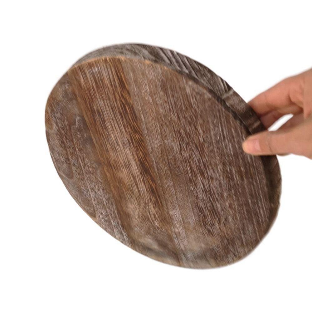 Decor for Farmhouse Tableware Unbreakable Food Dinner Plate Serving Tray Storage Tray Candle Holder