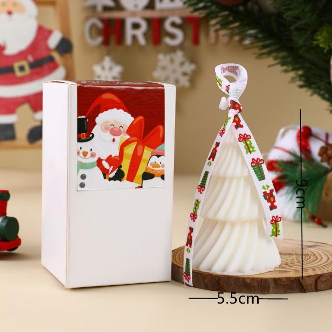 Factory Christmas Souvenirs Christmas Tree-Shaped Geometric Scented Candles Atmosphere Decoration Ornaments