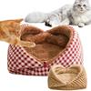 Creative Foldable Cat Sleeping Beds Warm Thickened Cat Cave Multifunctional Soft Pet Beds Winter Season