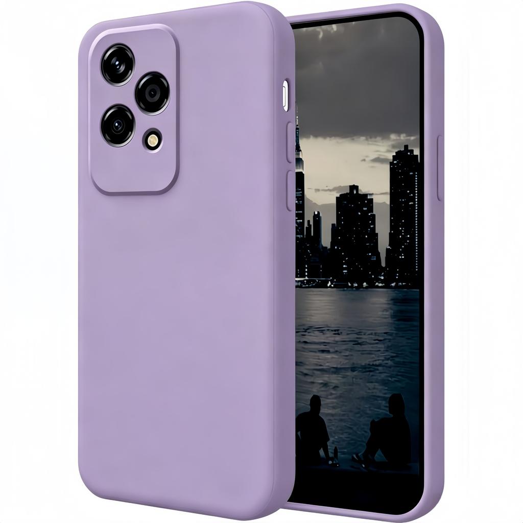 Noble Fashion Solid Colour Shockproof Protective Liquid Silicone Case For Honor 200 Lite