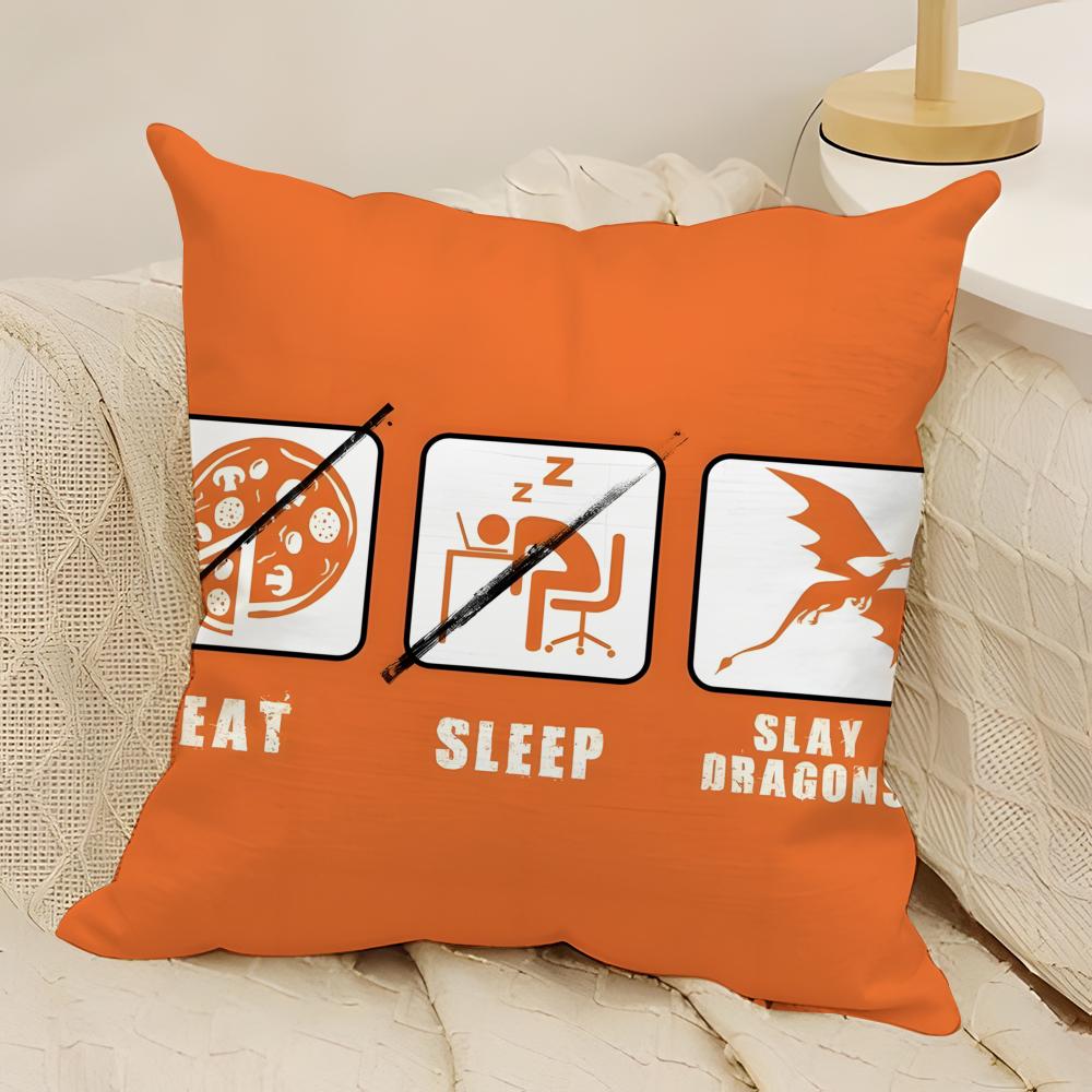 Internet Ehi Tu Sei Finalmente Sveglio Meme 2 Federa in Lino Naturale Stampa Double-Sided Decorazione per Divano Casa Copricuscino