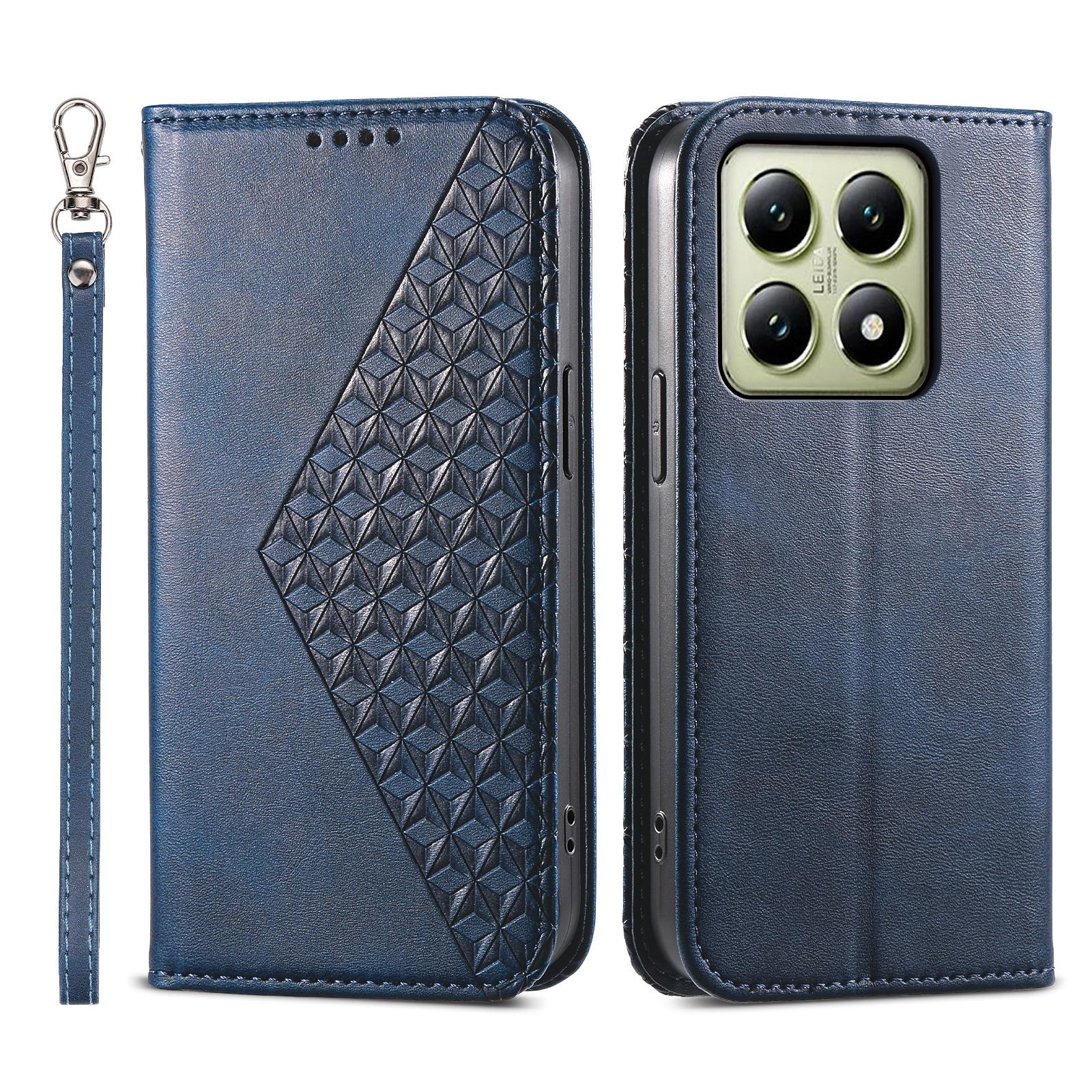 

For Xiaomi 14T Case Calf Texture PU Leather Phone Cover with Wallet F