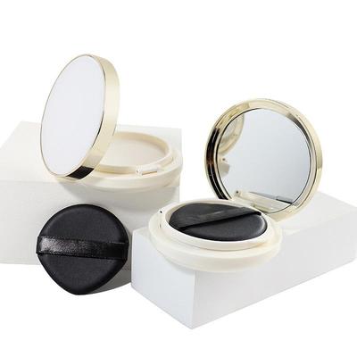 Boîte de houppette à coussin d'air vide portable avec éponge à poudre miroir, étui cosmétique de maquillage portable pour crème BB fond de teint