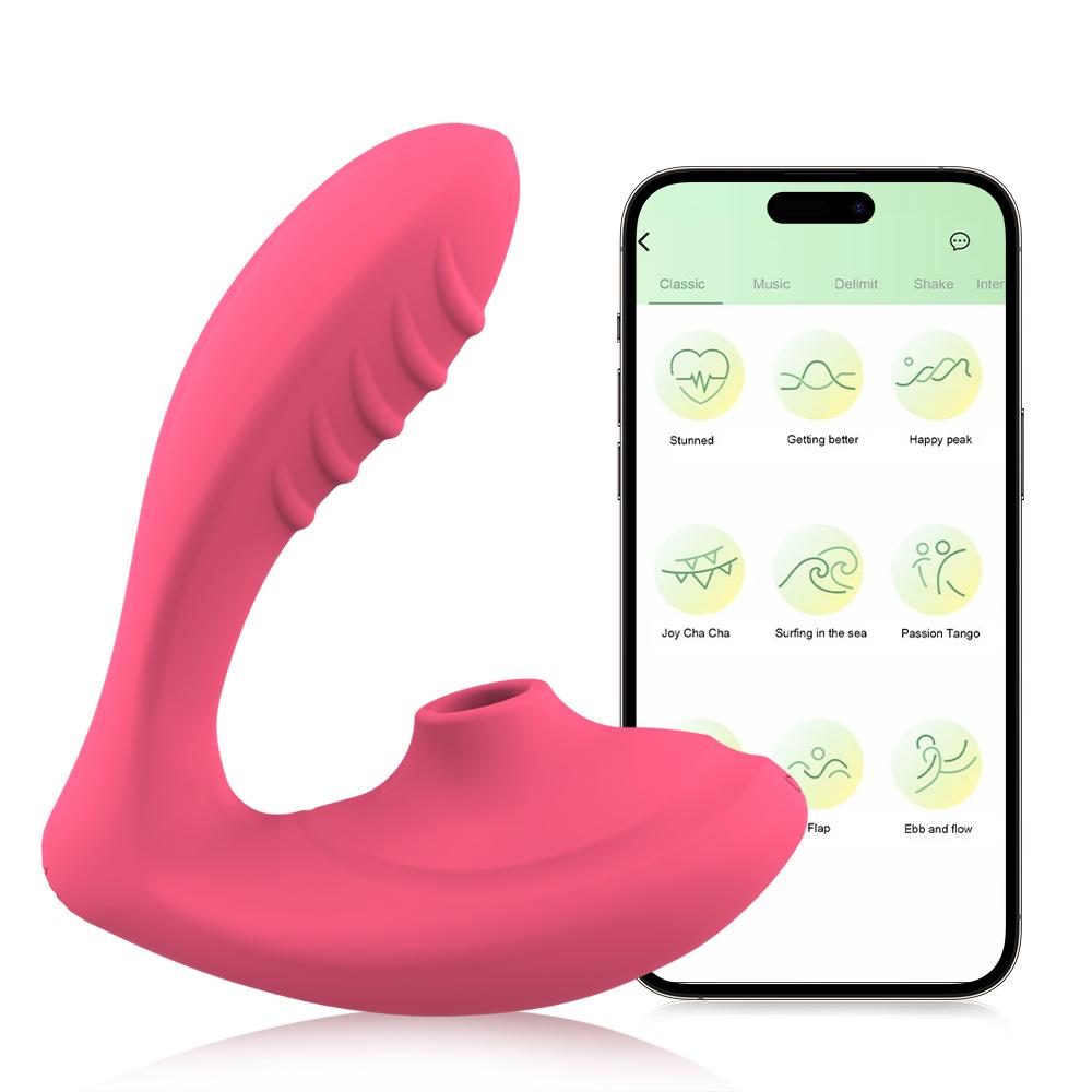 2 In 1 Stimulation Vibrator App Control With 10 Sucking Vibrating Modes For Women Clit G Spot Massage Stimulator Adult Sex Toy