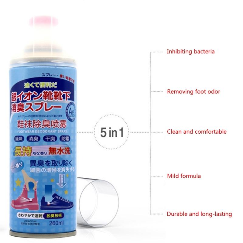 Shoe Socks Deodorant Spray Sneakers To Remove Odor Shoe Deodorizes To Foot Odor Sweat Odor Press Type Deodorant Gas-Mask