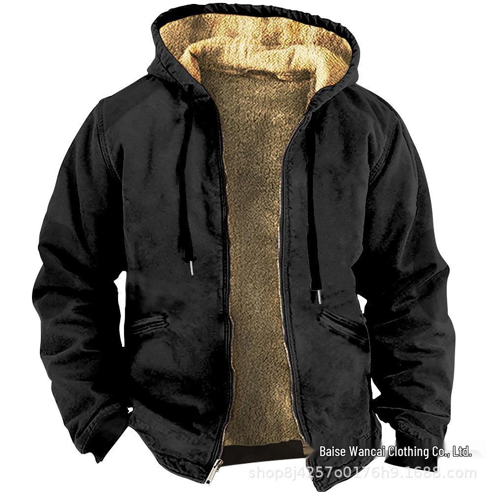 2025 Cross-Border Plus Velvet Thickened Winter Jacket for Men and Women - Warm, Padded Cotton Outerwear