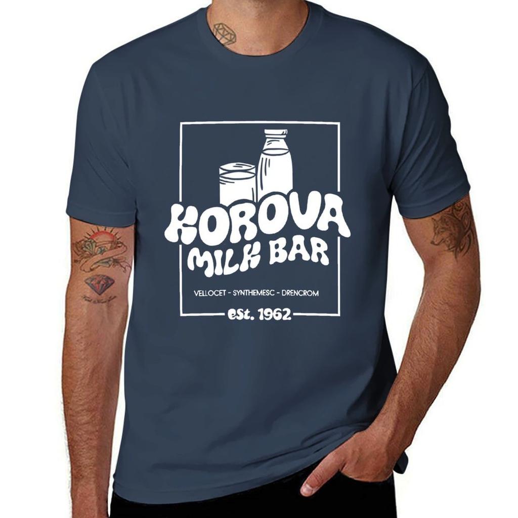 Korova Milkbar Black Edition Tshirt Holiday Simple Tee Shirt Tshirt